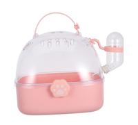 DECOMELODY Portable Small Animal Carrier for Hamsters and Birds Stylish Design with Ample Ventilation Spacious Interior and Secure Locking Mechanism for