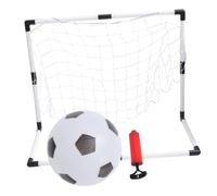 DECOMELODY Portable Soccer Goal Set with Plastic Frame and Training Net for Backyard Indoor Outdoor Practice Enhances Shot Accuracy and Athletic Skills for Boys
