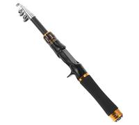 DECOMELODY Portable Telescopic Sea Fishing Rod Lightweight Extendable Pole with Ergonomic Grip Accurate Casting for Saltwater Freshwater Anglers Backpacking Fishing Gear for Men and Women