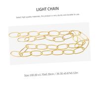 DECOMELODY Practical Egg-Shaped Iron Chandelier Chain Wire Hanging Light Connector for Modern and Retro Pendant Fixtures