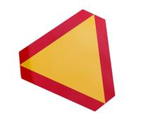 DECOMELODY Practical Reflective Vehicle Sign Board Slow Moving Car Warning Triangle High Visibility Safety Reflector for Trucks Trailers Motorcycles and Agricultural Equipment Nighttime Road