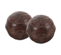 DECOMELODY Practical Wooden Hand Massage Balls for Elderly Smooth Hand Rolling Balls for Muscle Stimulation and Stress Relief for Physiotherapy and Relaxation