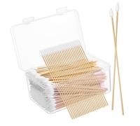 DECOMELODY Precision Pointed 500pcs Makeup and Eye Makeup Remover Swabs for Nail and Ear Wax Cleaning in Beauty and Personal Care
