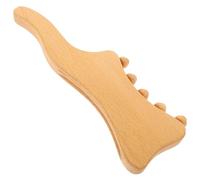 DECOMELODY Professional Beech Guasha Massage Board for Body Relaxation and Muscle Relief Portable Wooden Massager Tool for Shoulders Neck Feet Home Wellness Accessory for Busy Adults
