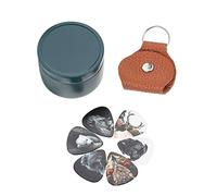 DECOMELODY Professional Celluloid Guitar Picks Medium Plectrums with Creative Patterns Portable for Acoustic Electric Jazz Guitar Players
