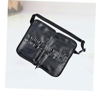 DECOMELODY Professional PU Cosmetic Organizer Bag for Women Multifunctional Makeup Brush Waist Pack with Large Capacity Compartments Lightweight Storage Pouch for Travel and Home Use