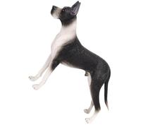 DECOMELODY Realistic Simulation Dog Model Great Dane Plastic Animal Figurine Desktop Puppy Recognition Decoration for and Collectors