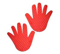 DECOMELODY Red Handprint Patch Educational for Coordination Training Prop with Bright Colors Fun Hand Eye Development Accessory and Decorative