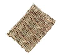 DECOMELODY Reed Woven Pet Mat for Hamsters Rabbits Guinea Pigs Natural Chew Teeth Grinding Nest Warm and Cool Braided Cushion Hand Knitted for Small Pets Comfort and Sleep