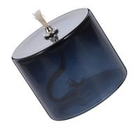 DECOMELODY Refillable Glass Oil Candle Lamp with Metal Wick Creative Decorative Kerosene Light for Romantic Dinners Party Decor and Elegant European Home Accent