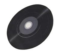 DECOMELODY Retro Circular Vinyl Record Rug Non-Slip Music Decor Floor Mat for Bedroom Living Room, Washable Lightweight Round Rug with Classic Old Vinyl Pattern