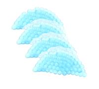 DECOMELODY Reusable Round Ice Packs 4pcs Set Cooling Ice Bags for Finger Care Pain Relief Injuries Cold and Hot Compress Therapy Blue Semi-Circle Gel Bags