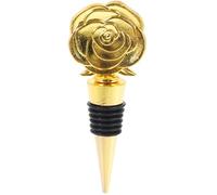 DECOMELODY Reusable Wine Bottle Cap Wine Bottle Plug Rose Shape Made of Sturdy Alloy with Golden Finish Safe and Healthy for Family Gatherings