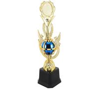 DECOMELODY Reward Trophy Blue 34.5Cm Plastic Prize Cup for ’S Competitions School Awards Sports Day Prize
