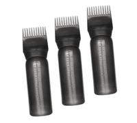 DECOMELODY Root Bottle Applicator for Hair Dyeing 3pcs 160ml Black with Graduated Scale Hair Coloring Tool for Salon and Professional Hairdressers