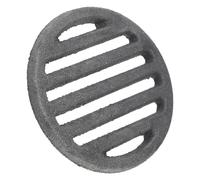 DECOMELODY Round Fire Pit Grate for Stove and Chimney Fireproof Hearth Grate with Enhanced Airflow and Ash Prevention for Indoor Outdoor Patio Bonfires and Griddle Cooking