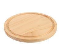 DECOMELODY Round Pine Wood Cheese Board Multi-use Small Cutting and Serving Tray for Fruit Cake Meat Lightweight Compact Kitchen Chopping Platter for Home Restaurant Cafe Use