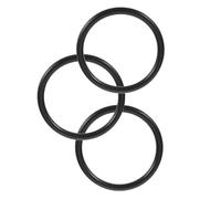DECOMELODY Rubber Cushion Pads Small round Crystal Singing Bowls 3pcs Sound Bowl Mats Black Rubber Rings for Artists and Friends Who Believe Buddhism