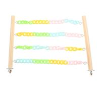 DECOMELODY Rustic Sugar Glider Climbing Swing Stylish Chain Playset for Small Animals for Ferrets Hamsters Squirrels and Guinea Pigs Easy Setup Comfortable Resting Space