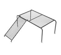 DECOMELODY Rutin Chicken Feeding Platform with Ladder for Small Pets Durable Cage Rack for Feeding and Drinking for Chicken