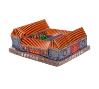 DECOMELODY Sacrifice Paper Villa Role-play Display Ghost Paper Villa Decor Set Colorful Printing Easy to Be Burnt for Ancestor Birthdays and Qingming Festival