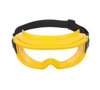 DECOMELODY Safety Fire Goggles with Adjustable Headband, Yellow Anti-Fog High Temperature Resistant Eye Protection for Industrial Use, Lab Work, Woodworking and Mowing