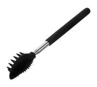 DECOMELODY Silicone Back Scratcher with Long Handle Handheld Body Massager for Face Neck Back Relaxation Extendable Stainless Steel Rod Itch Relief Tool for Home Use