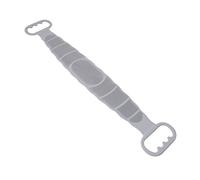 DECOMELODY Silicone Bath Strip Long Exfoliating Back Scrubber Shower Towel Grey for Body Scrubbing in Shower Random Style