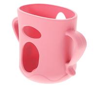 DECOMELODY Silicone Bottle Handle Grips for Wide and Standard Neck Bottles Food Grade Non Slip Soft Feeder Accessory Lightweight for Newborns Portable Feeding Aid with Options