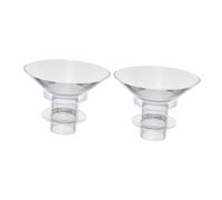 DECOMELODY Silicone Flange Inserts for Breast Pump, Small Wearable Washable Parts, Flexible 13mm Flange Converter for Nursing Mothers, 2pcs Set