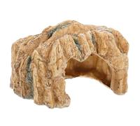 DECOMELODY Simulation Reptile Cave Terrarium Accessory Spider Shelter Turtle Basking Platform with Natural Resin Texture for Turtle Tank and Tortoise Vivarium Hideout for Resting and Climbing
