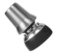 DECOMELODY Skid Stainless Steel Walking Stick Foot Covers with Rotating Joint Cane Tips Replacement for Crutches and Trekking Poles Lightweight Slip Resistant Feet Sleeves for Stability Wet