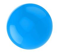 DECOMELODY Sky Blue Stainless Steel Reflective Gazing Ball Hollow Decorative Sphere for Indoor Outdoor Garden Patio Art Decor