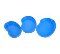 DECOMELODY Small Medication Organizer Tray Set 3pcs Kidney-Shaped Abs Pill Counting Trays for Medical Cart, Clinic Travel, Tablet Storage Plates for Medication Sorting and Dispensing