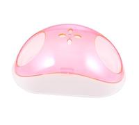 DECOMELODY Small Pet Sand Bath House for Hamsters and Chinchillas Portable Half Transparent Plastic Bathroom with Entrance Design Non Rollover Bath Container with Sand Filter Random Color