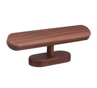 DECOMELODY Small Walnut Wooden Watch Display Stand and Jewelry Organizer Desktop Rack for Home and Market Use
