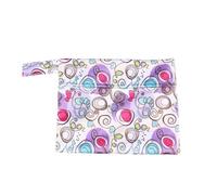 DECOMELODY Small Waterproof Diaper Storage Pouch with Zipper, Fabric and TPU Material, Protects Diapers from Dirt, Easy to Clean, for Outdoor Walking