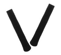 DECOMELODY Soft Silicone Eyeglass Ear Cushions Anti-slip Temple Tip Sleeves for Glasses and Sunglasses, Black Knit Soft Temples Covers, 1 Pair Eyewear Accessories for Comfortable Fit