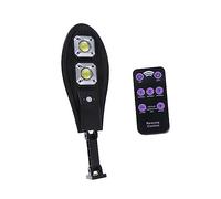 DECOMELODY Solar Powered Outdoor Induction Wall Lamp with LED Cob Panel LED Solar Light for Garden and Pathway Energy Saving Exterior Wall Lamp with Remote Control