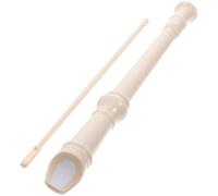 DECOMELODY Soprano Recorder Musical Instrument with Cleaning Rod for Beginners White Clarinet to Develop Finger Skills and Music Sense Suitable for Early Learning and Giving