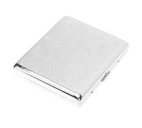DECOMELODY Stainless Steel Automatic Opening Cigarette Storage Case with Flip Cover Holder Preventing Dampness and Damage Ergonomic Design for Convenient Use