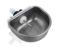 DECOMELODY Stainless Steel Automatic Water Feeder for Rabbits Durable Pet Drinking Bowl for Small Animals Easy to Clean Design for Rabbit Cages and Kennels Compact and Elegant Look