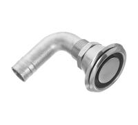 DECOMELODY Stainless Steel Boat Fuel Vent Flush Mount for Hose Leakproof Gas Tank Ventilation Port Yacht Drain Vent with High Security Seal for Efficient Fueling and Draining