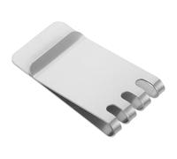 DECOMELODY Stainless Steel Money Clip Pocket Clip for Men, Silver | Large Storage Capacity, Thin Lightweight Secure Mechanism, Minimalist Stylish Finish, Metal Wallet