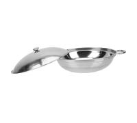 DECOMELODY Stainless Steel Reheating Pot with Double Ear Handles Thickened Multi-Purpose Kitchen Cookware for Safe and Convenient Cooking Anti-Scald Non-Slip Design Practical Bar Pot with Lid