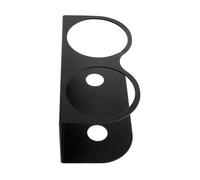 DECOMELODY Stainless Steel Spray Bottle Wall Mount Bracket Double Holes Organizer for Garage Workspace Easy Installation Spray Can Storage Rack Holder for Paint Bottles