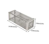 DECOMELODY Stainless Steel Square Pellet Smoke Tube for Bbq Grill Portable Barbecue Smoker Attachment with Suitable for Cold and Hot Smoking Outdoor Cooking