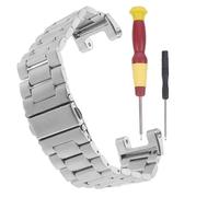 DECOMELODY Stainless Steel Watch Band for Outdoor Smartwatch A1918, Silver Sturdy Skin-friendly Replacement Wrist Strap Compatible with Sport Watch