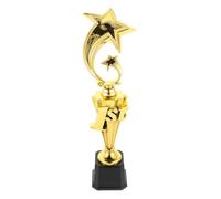 DECOMELODY Star Trophy Award with Star Design Excellence for Competitions and Sports Events Easy to Clean Multi Use Reward Trophy for Soccer and Football Party Favors and Office Prizes