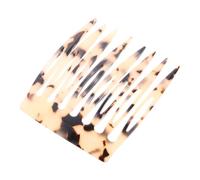 DECOMELODY Stylish Acetate Side Comb for Women Simple Hair Accessory for Fine and Thin Hair for Parties and Daily Wear Lightweight Vintage